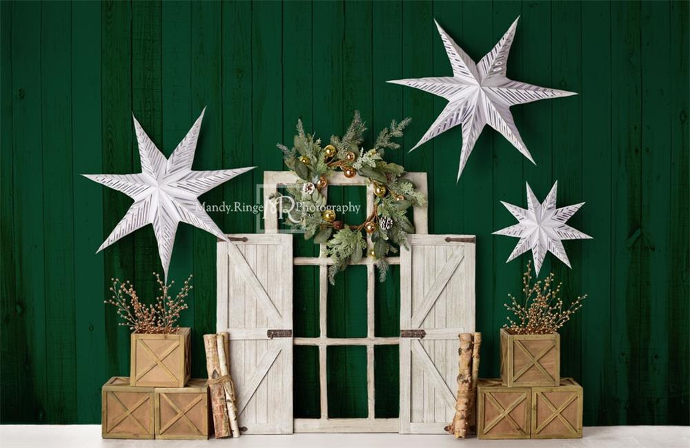 Kate設計された写真撮影のための常緑のクリスマス休暇の背景写真家Mandy Ringe