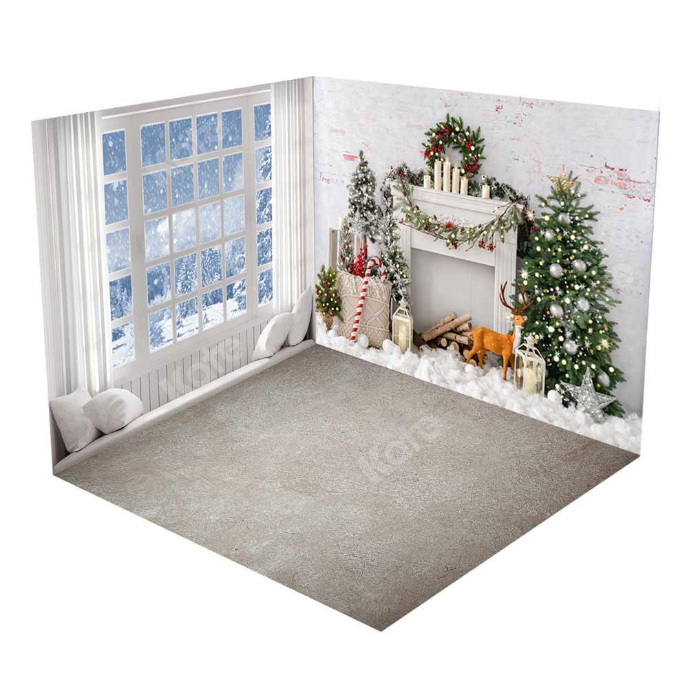 kateクリスマススノールームセット（8ftx8ft＆10ftx8ft＆8ftx10ft）