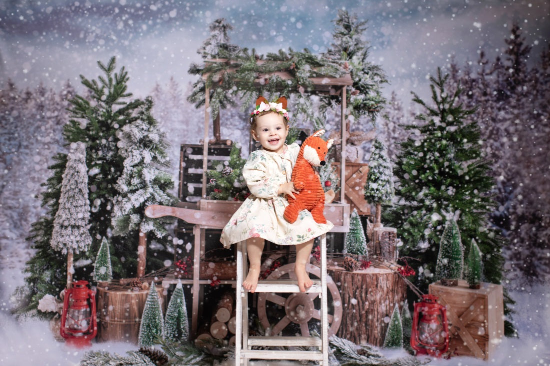 kateクリスマスツリーの背景冬の雪Emetselchによって設計された