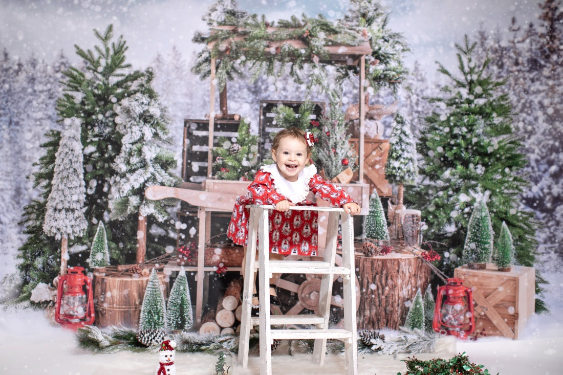 kateクリスマスツリーの背景冬の雪Emetselchによって設計された