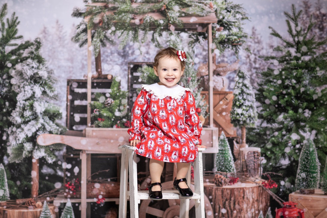 kateクリスマスツリーの背景冬の雪Emetselchによって設計された