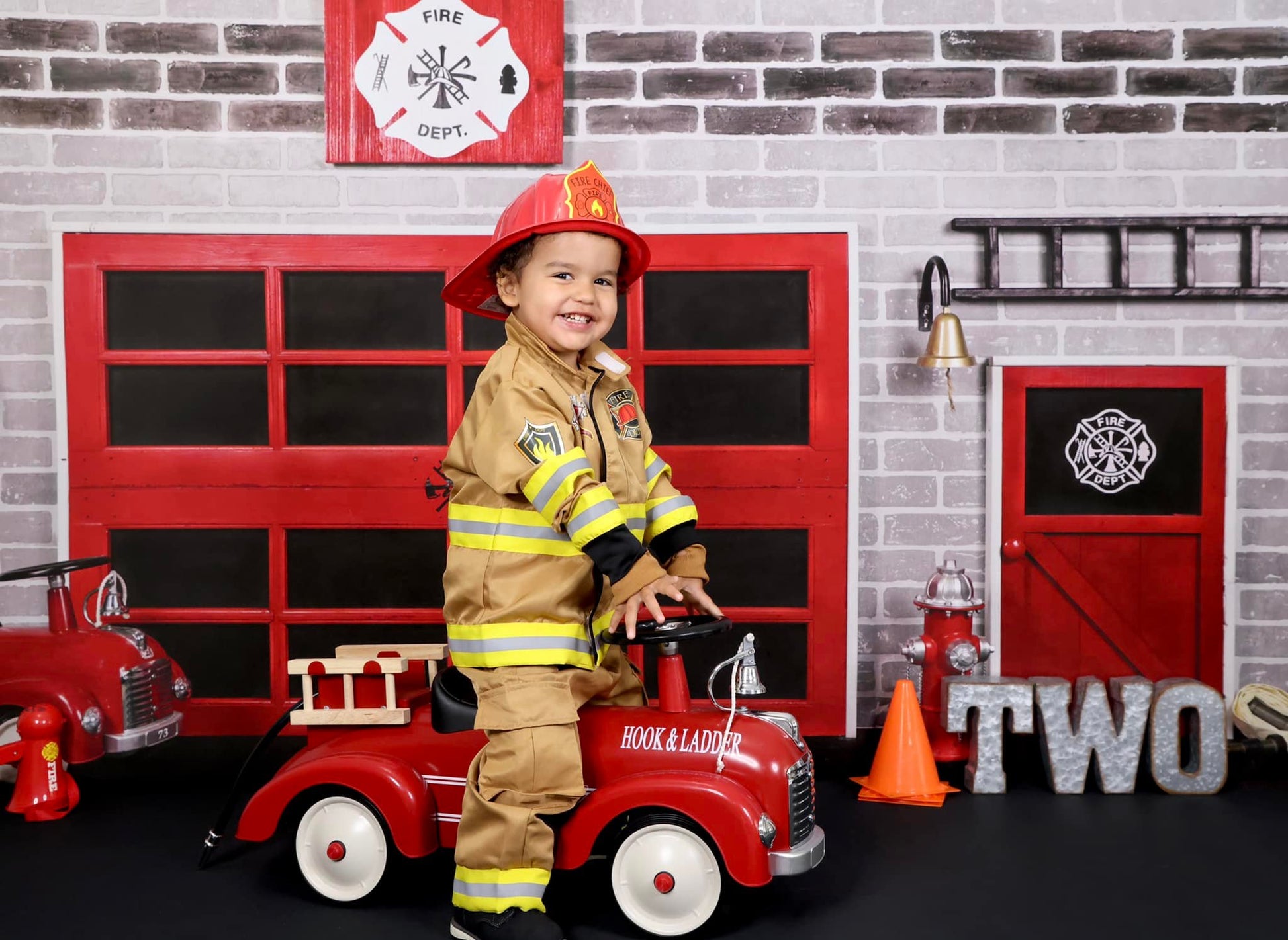 kate消防署の背景消防レンガ