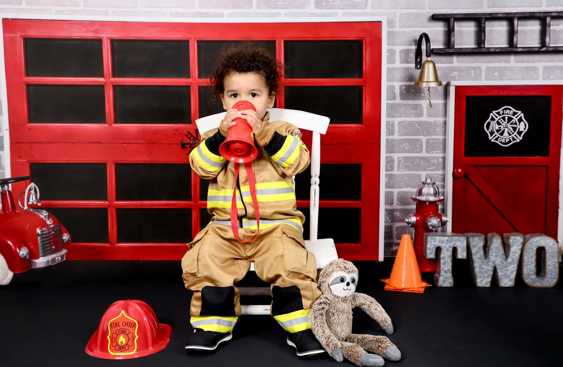 kate消防署の背景消防レンガ