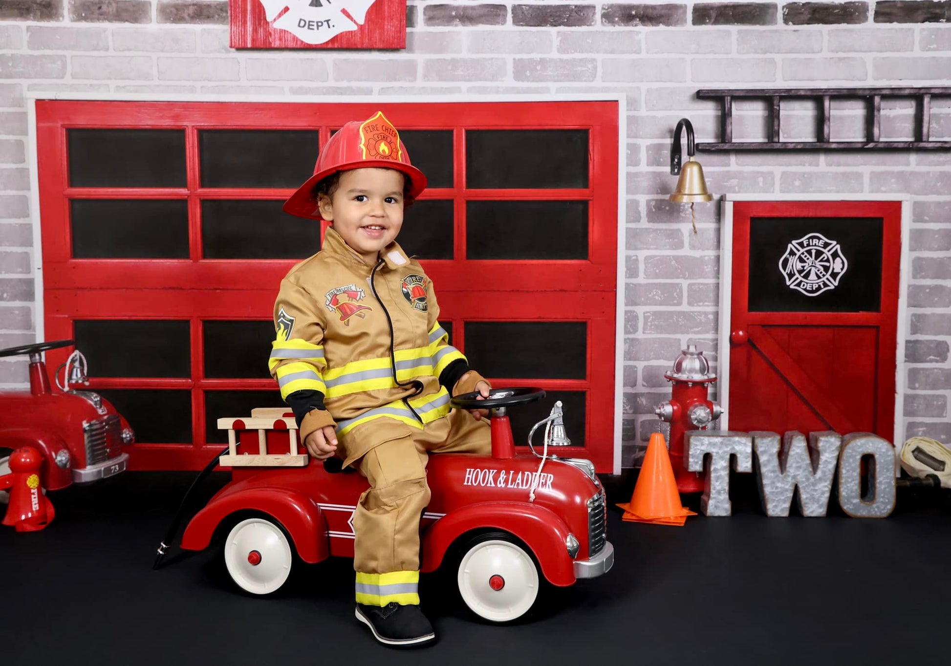 kate消防署の背景消防レンガ