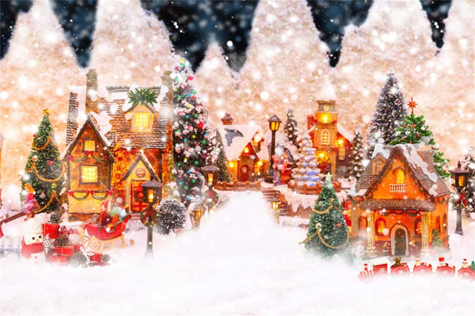 kateクリスマスタウン背景