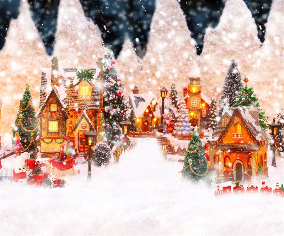 kateクリスマスタウン背景