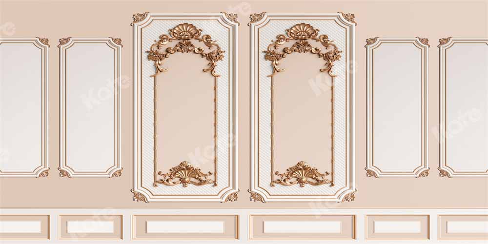 Kate インテリアの古典的な壁の背景で結婚式の写真を撮る