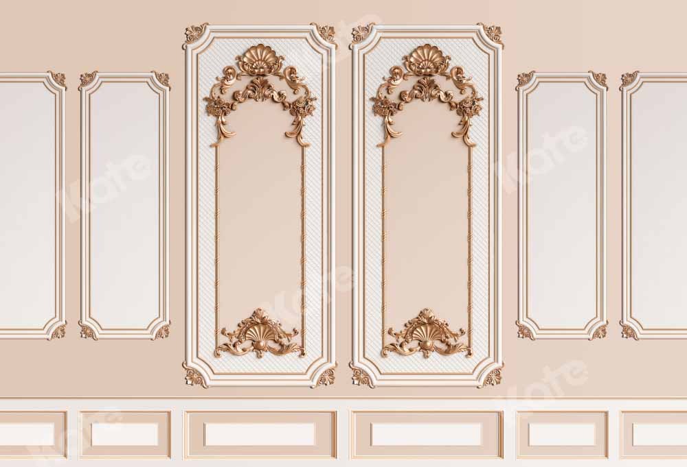 Kate インテリアの古典的な壁の背景で結婚式の写真を撮る