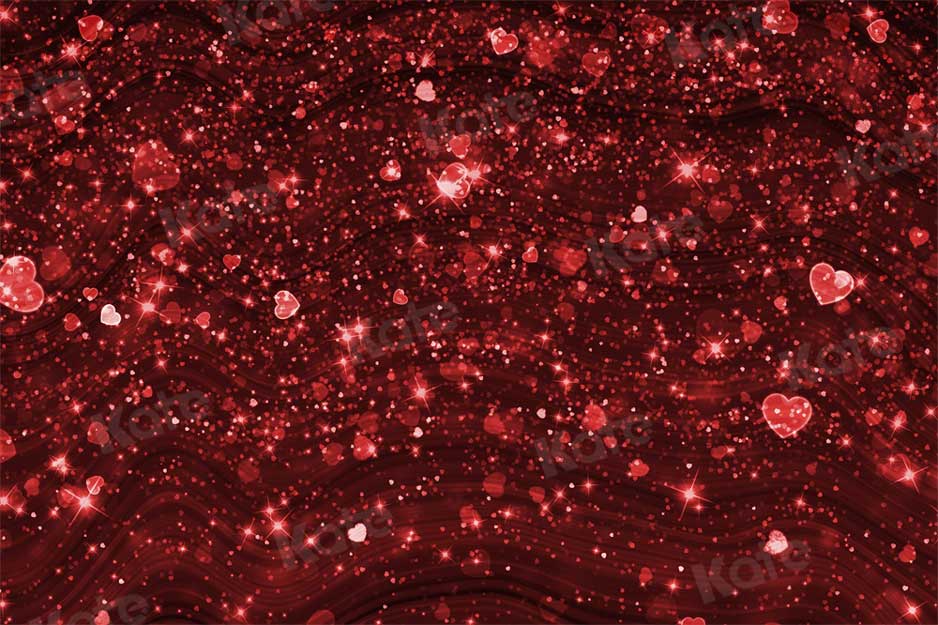 Kate バレンタインデーの赤いハート背景