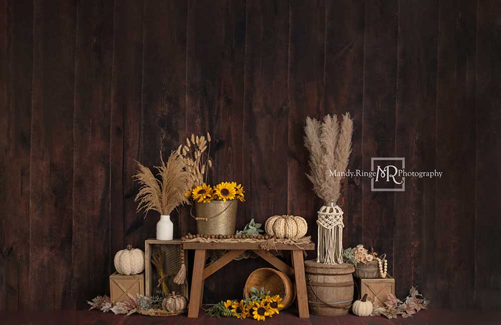 Kate 自由奔放に生きる秋のひまわりの背景Mandy Ringe設計