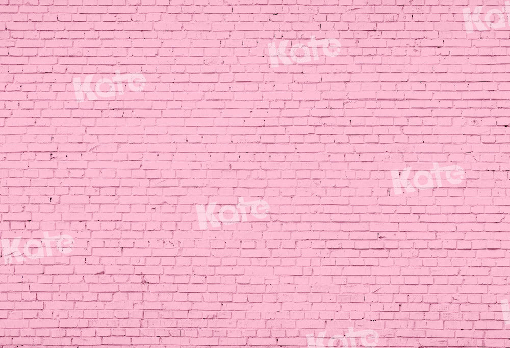 Kate バレンタインデーのピンクレンガの壁の背景  設計された Chain