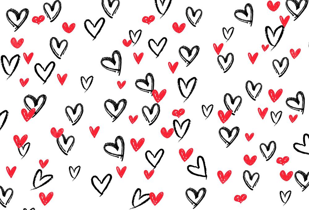 Kate写真撮影のためのバレンタインデーの背景白