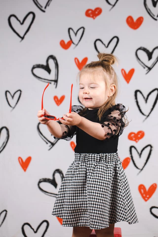 Kate写真撮影のためのバレンタインデーの背景白