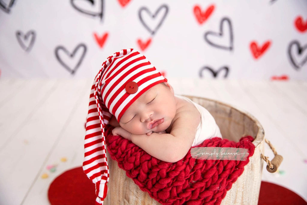 Kate写真撮影のためのバレンタインデーの背景白