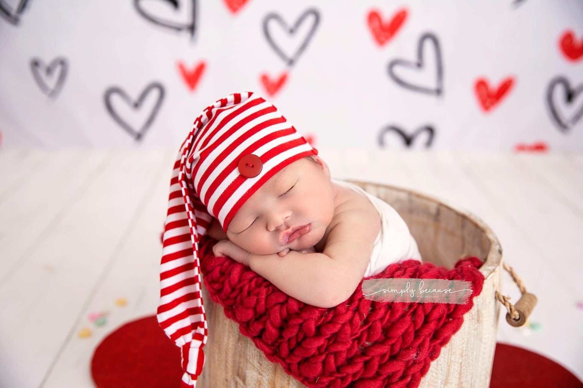 Kate写真撮影のためのバレンタインデーの背景白