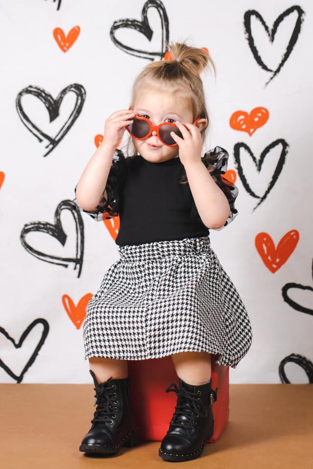 Kate写真撮影のためのバレンタインデーの背景白