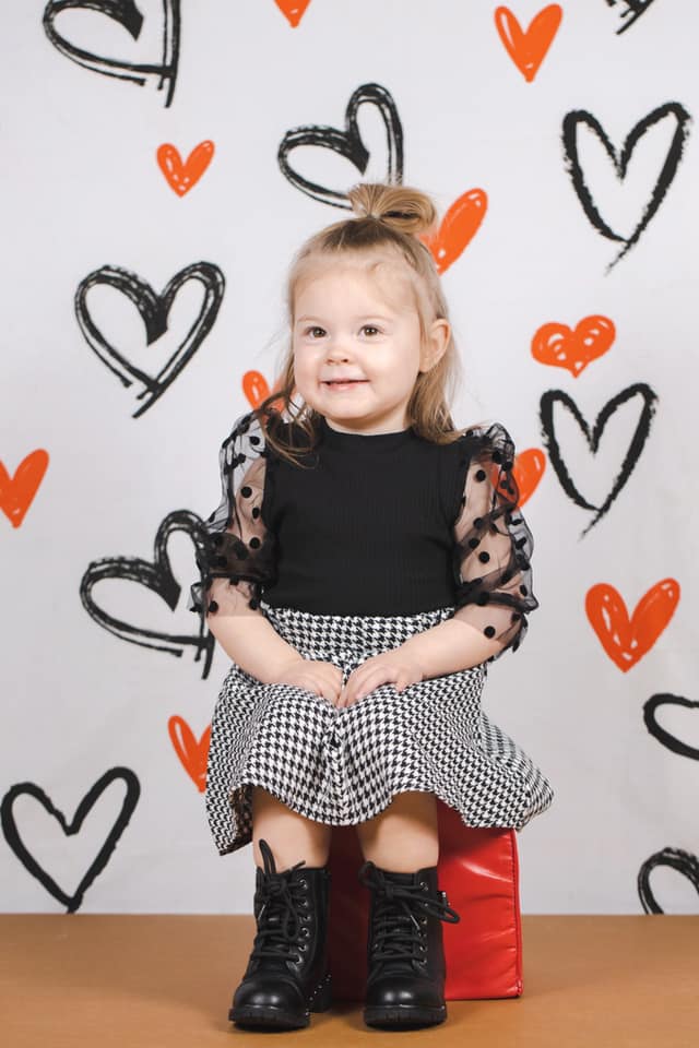 Kate写真撮影のためのバレンタインデーの背景白