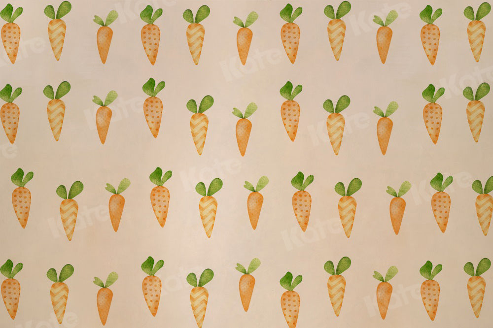 Kate写真撮影のためのニンジンの背景の子