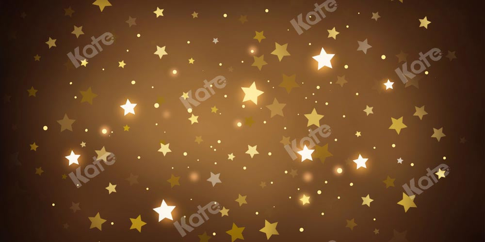 Kate茶色の輝く星の背景きらめきKate設計