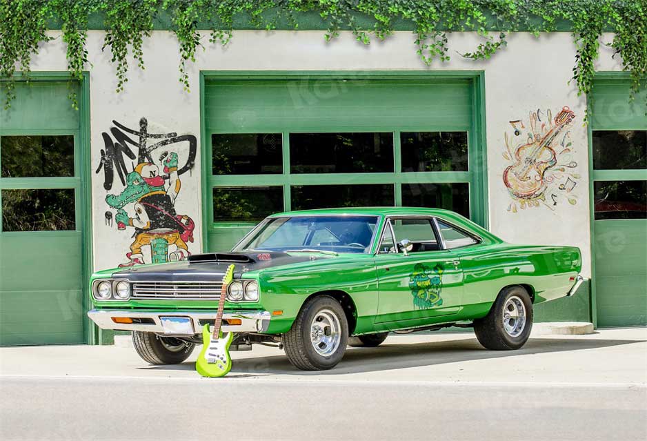 kate写真撮影のための春の落書き車の背景