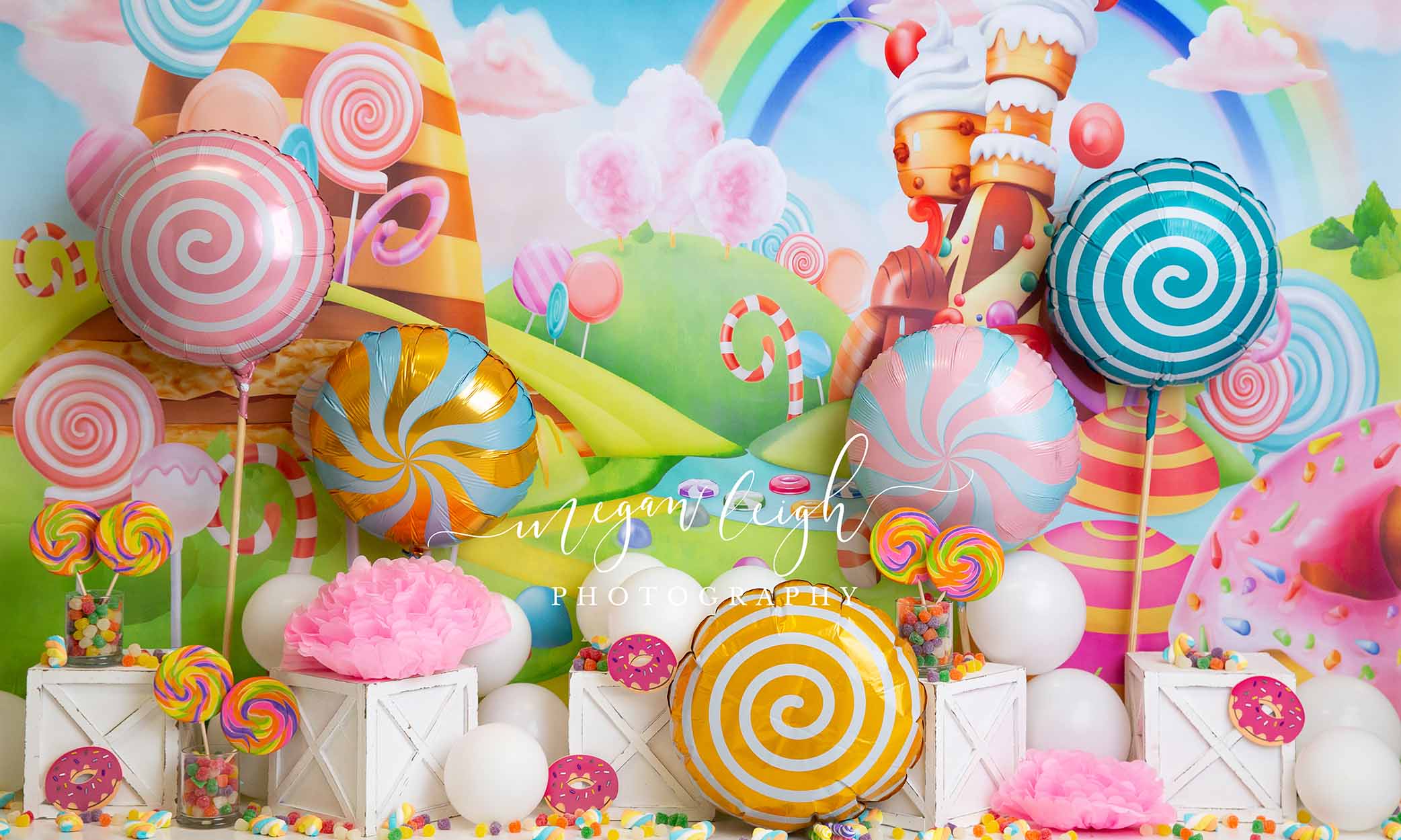 Kateお菓子は背景ケーキスマッシュを扱いますMegan Leigh設計