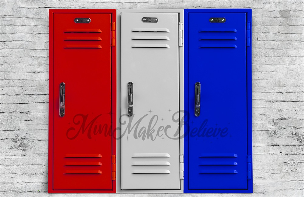 Kateカラフルな学校の背景ジムロッカーMini MakeBelieve設計