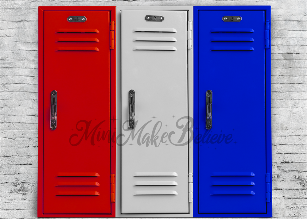 Kateカラフルな学校の背景ジムロッカーMini MakeBelieve設計