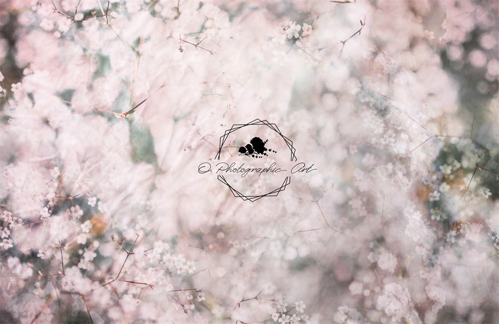 Kate 写真撮影のための赤ちゃんの息の背景 Jenna Onyia 設計