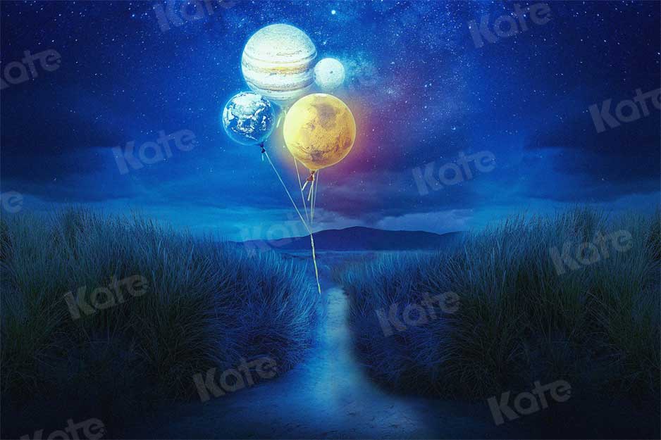 Kate写真撮影のための星空の夜の惑星の背景