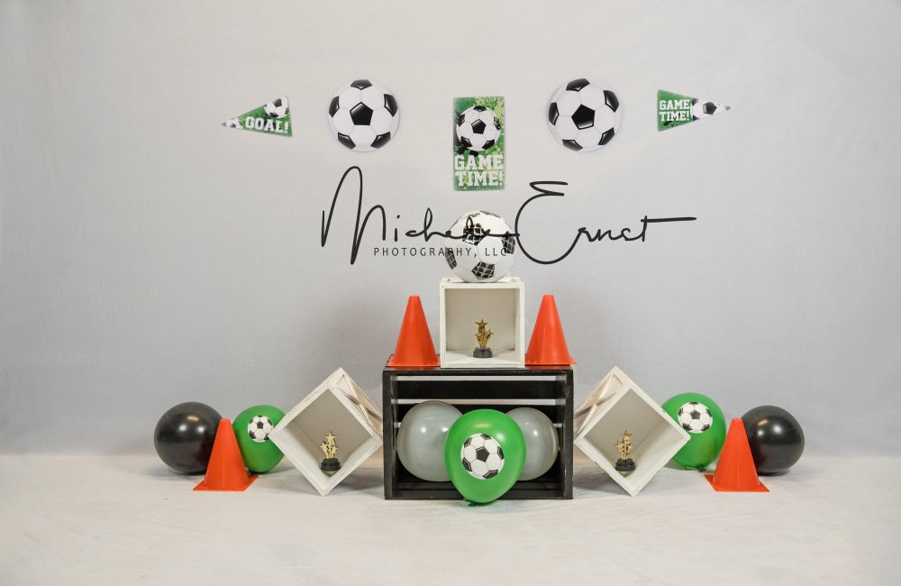 Kateサッカーチャンピオンの背景Michele Ernst デザイン