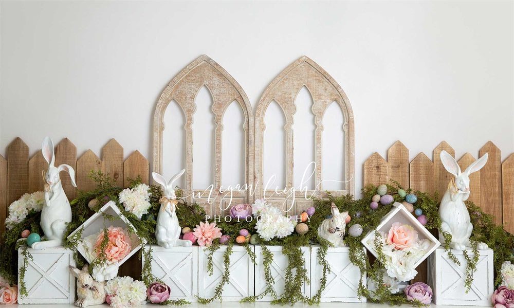 Kateイースターバニーヘブンの背景Megan Leigh設計