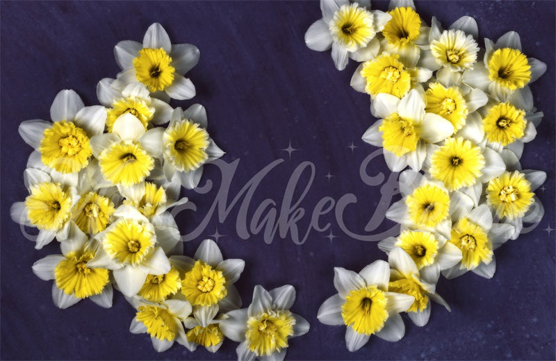 Kateファインアート花の背景水仙新生児マタニティMini MakeBelieve設計