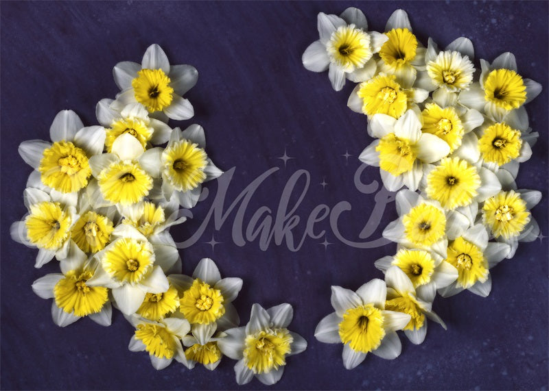Kateファインアート花の背景水仙新生児マタニティMini MakeBelieve設計