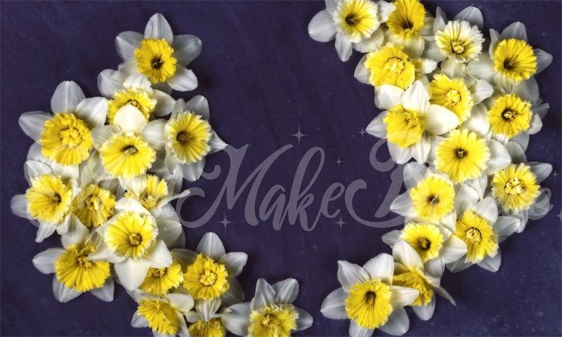 Kateファインアート花の背景水仙新生児マタニティMini MakeBelieve設計