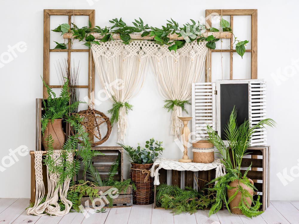 Kate春の緑の植物の背景夏Uta Mueller設計