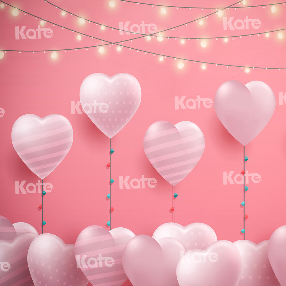 Kateハートバルーン背景ピンクライトChain Photography – Kate