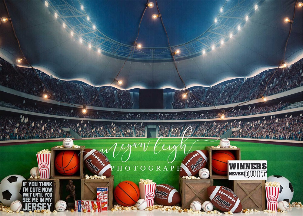 Kateルーキーイヤー背景スタジアムポップコーンMegan Leigh設計