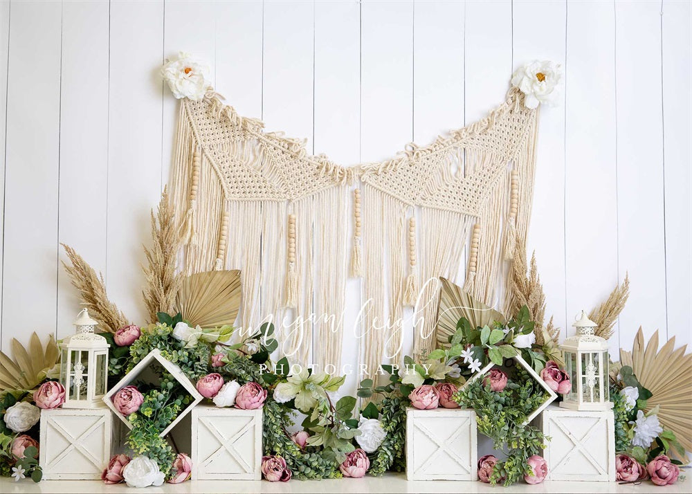Kate春のマクラメの背景Megan Leigh設計