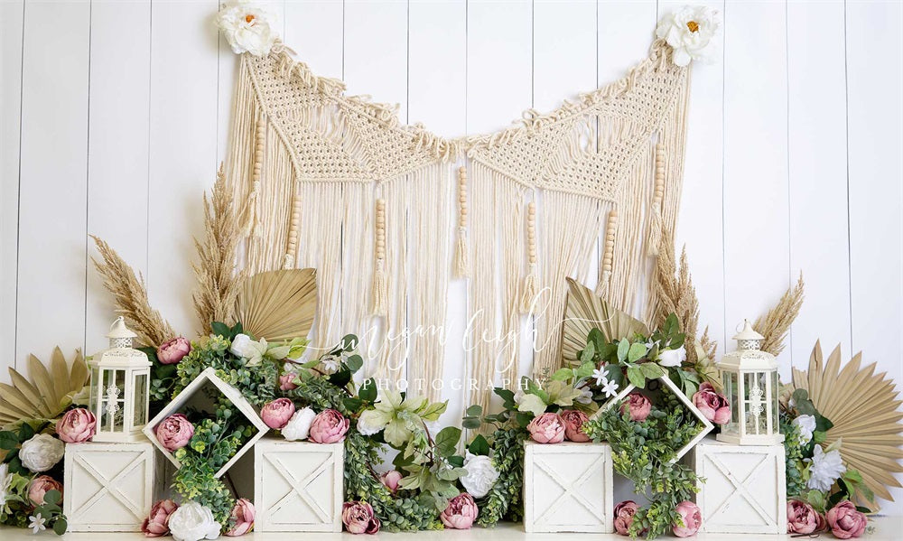 Kate春のマクラメの背景Megan Leigh設計