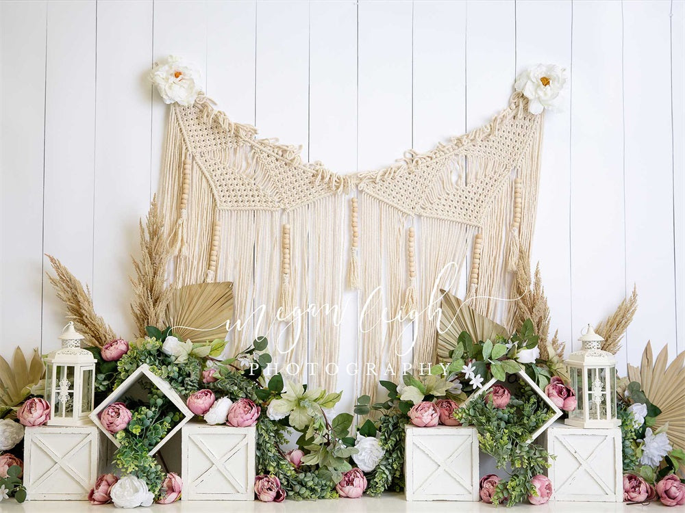 Kate春のマクラメの背景Megan Leigh設計