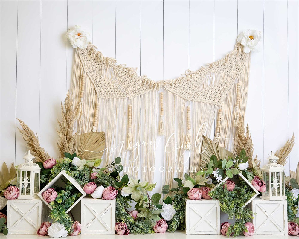 Kate春のマクラメの背景Megan Leigh設計