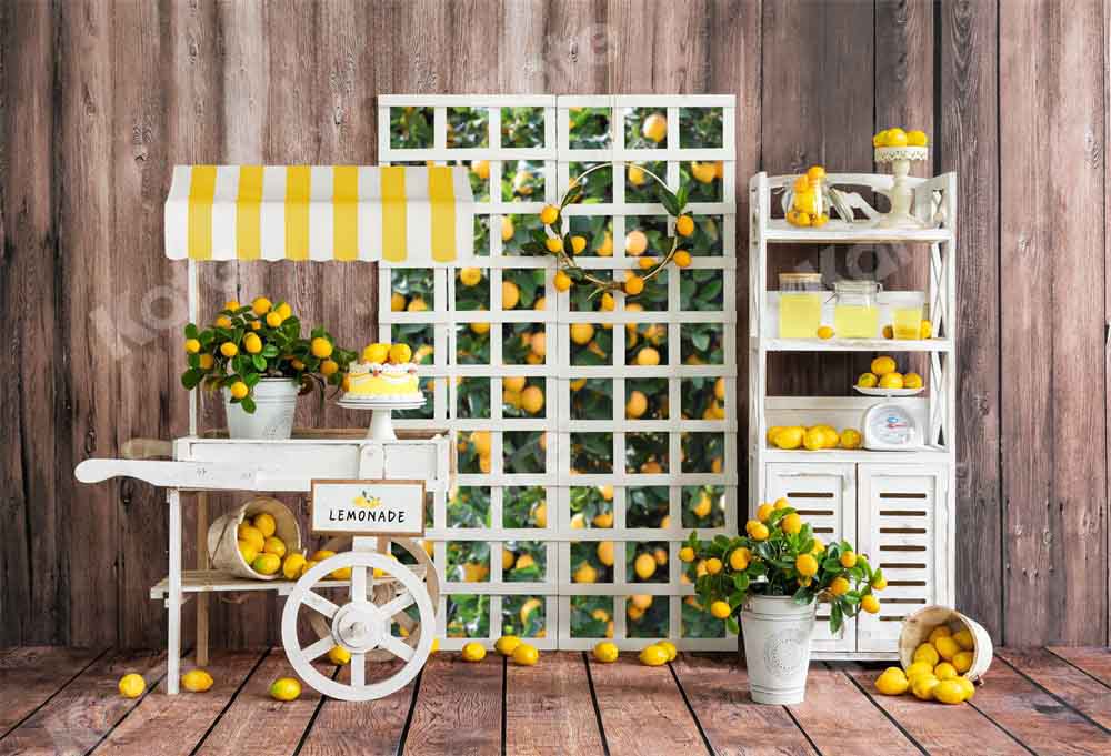 Kate夏のレモネードルームの背景トロリーEmetselchデザイン