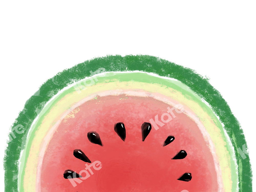 Kate夏の水彩スイカの背景Uta Mueller設計