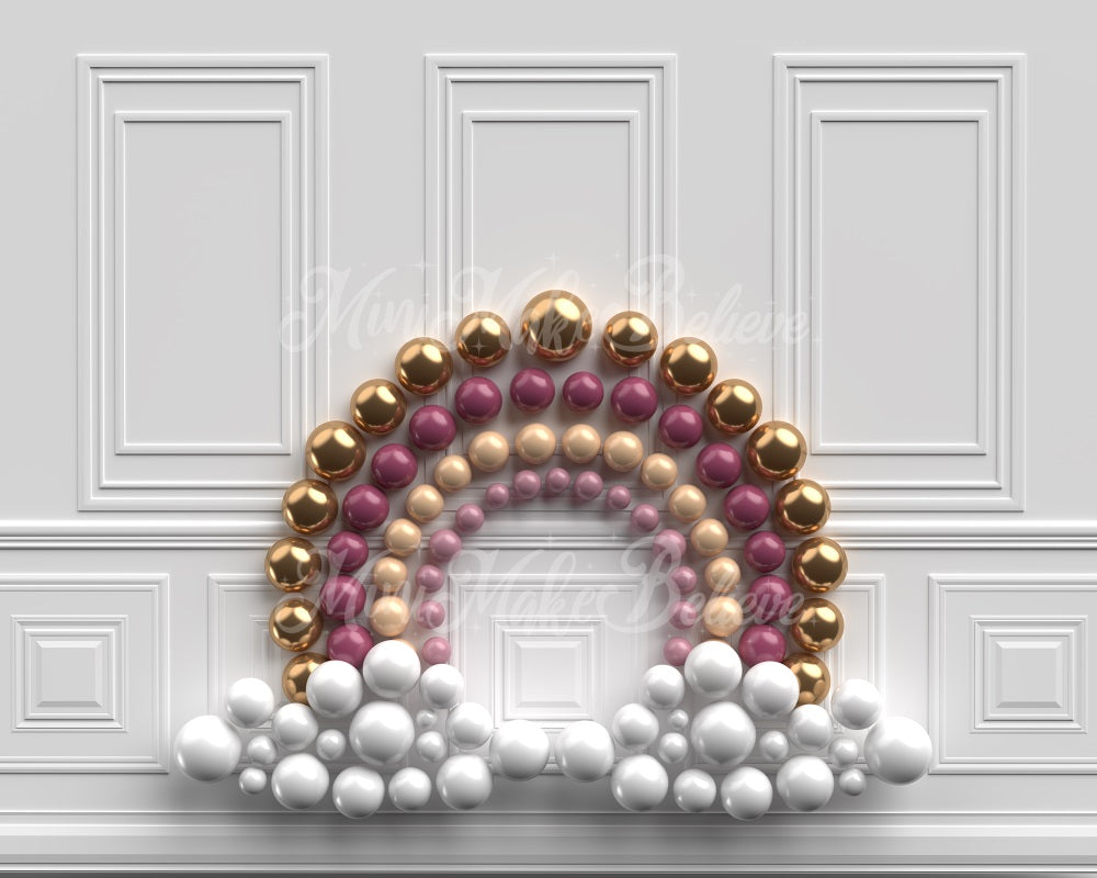 Kateバルーンウォールレインボー背景ケーキスマッシュMini MakeBelieve設計