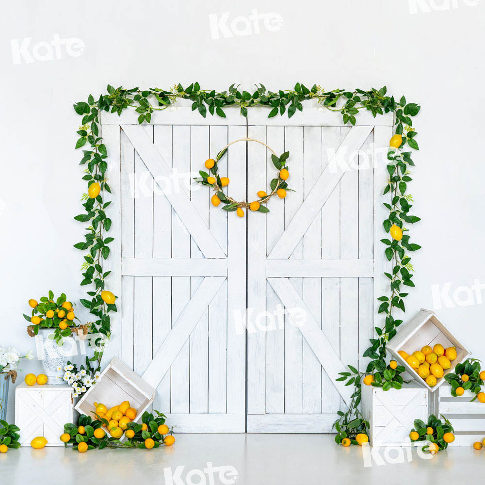 Kate夏のレモンの背景納屋のドアホワイトUta Mueller設計