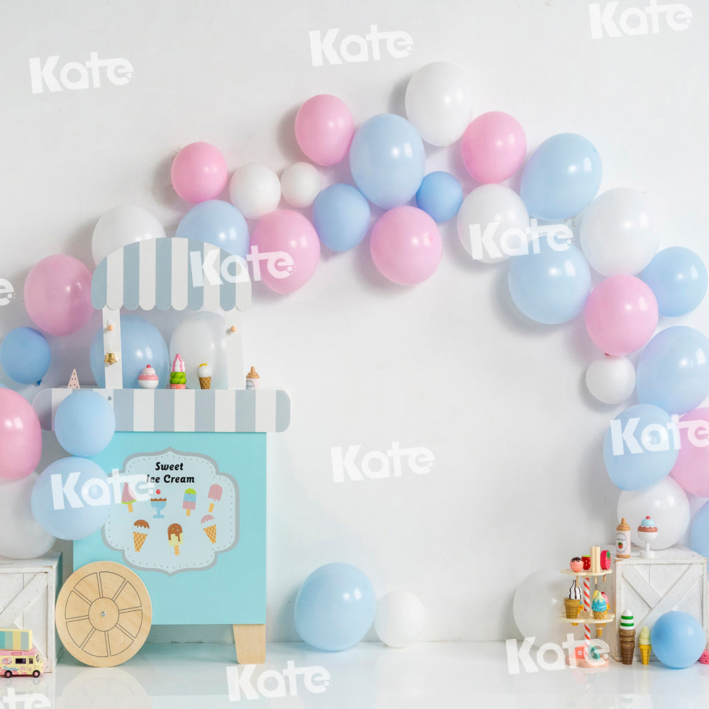 Kateアイスクリームパーティーの背景バルーンUta Mueller設計