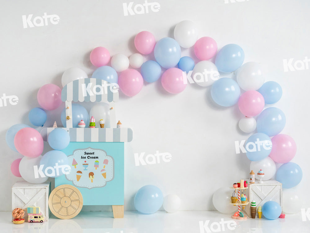 Kateアイスクリームパーティーの背景バルーンUta Mueller設計