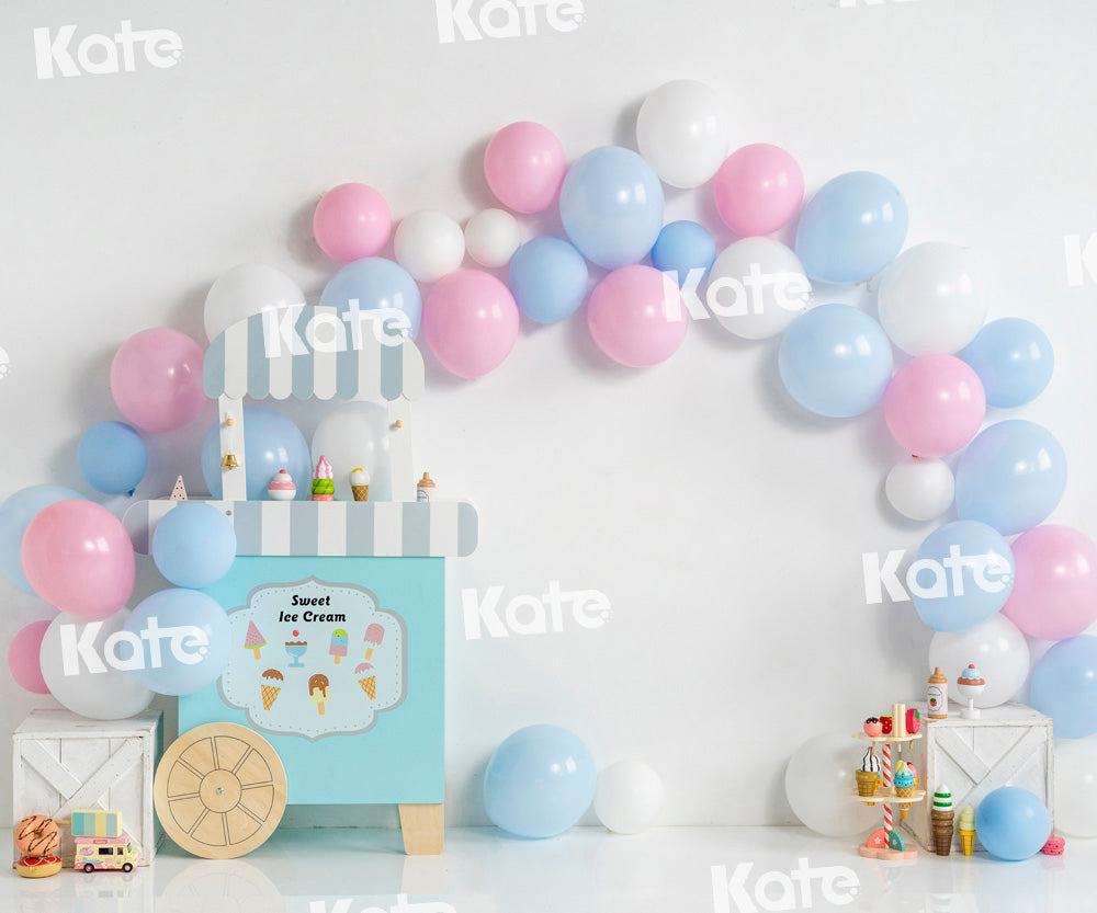 Kateアイスクリームパーティーの背景バルーンUta Mueller設計