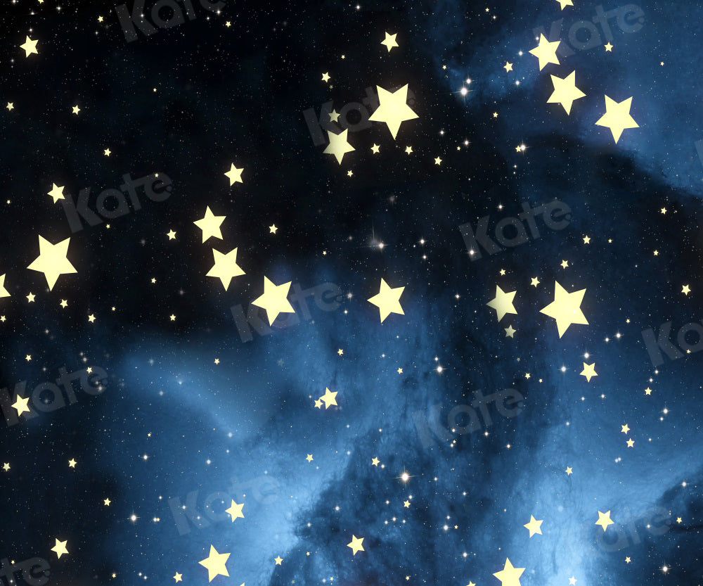 Kate写真撮影の青い夜空の星広大子の背景