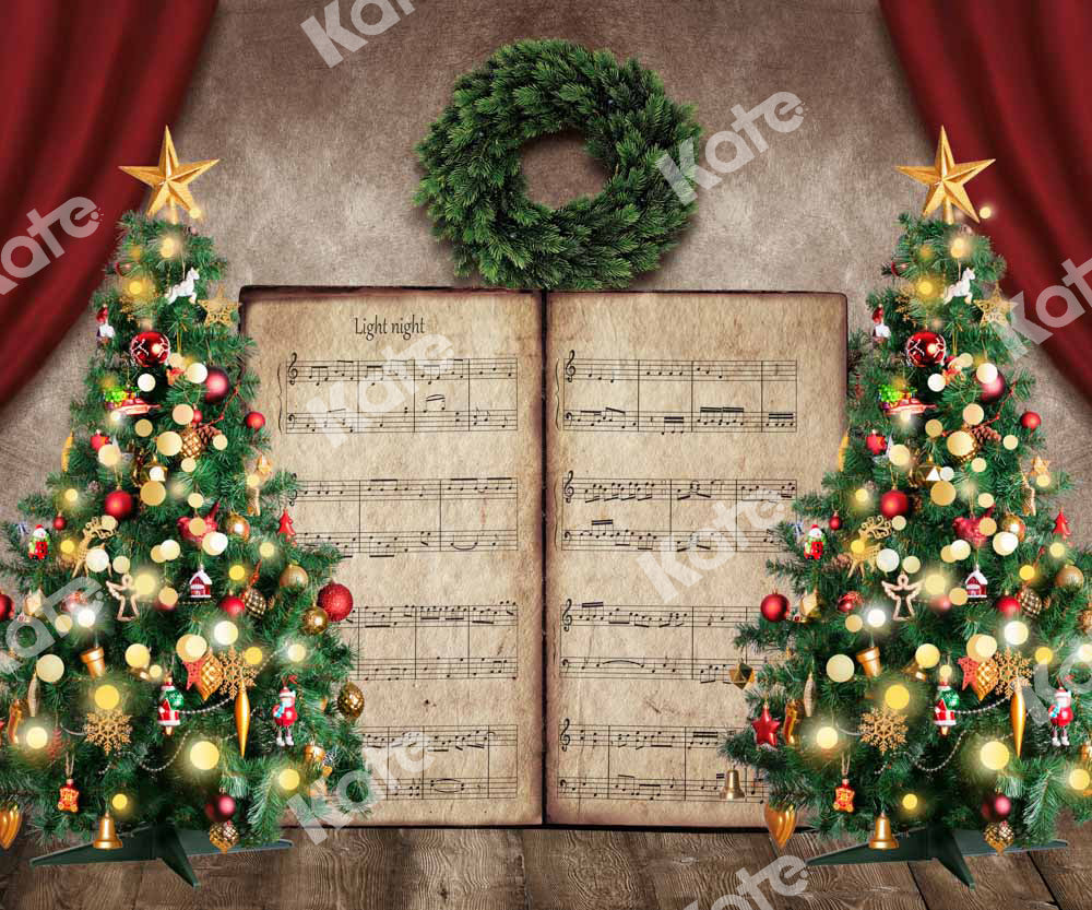 Kateクリスマスイブの歌木本の背景Chainデザイン